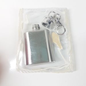 1oz Stainless Steel Keychain Liquor Flask